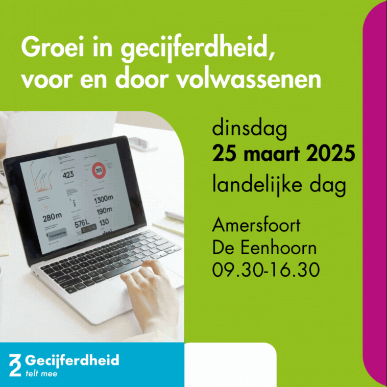 Landelijke conferentie Gecijferdheid Telt Mee! 25 maart 2025